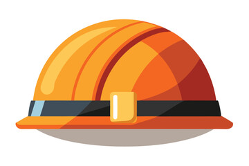 Cartoon Construction Hard Hat a Symbol of Safety and Professionalism in the Building and Industrial Sectors Illustration