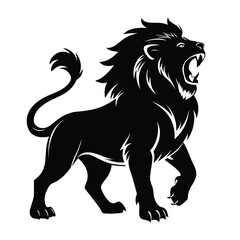 Lion Silhouette Vector Icon