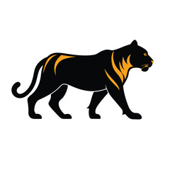 Tiger Silhouette Vector Icon