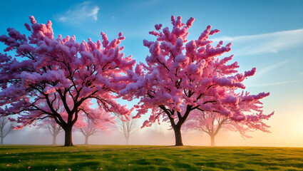 Sakura Dreams – Cherry blossom trees in full bloom