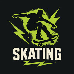 vector illustration of a silhouette of a man jumping