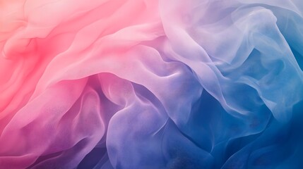 Fototapeta premium Delicate, flowing fabric in a spectrum of soft, pastel colors.