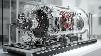 Fototapeta premium Mechanical design often focuses on efficiency and reliability.