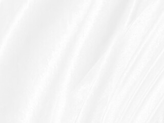 Obraz premium Clean soft white fabric woven smooth curve abstract shape decorative fashion textile background