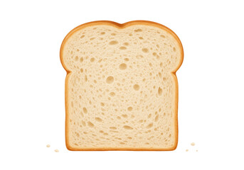 Isolated Slice of Bread Toasted Sandwich Staple