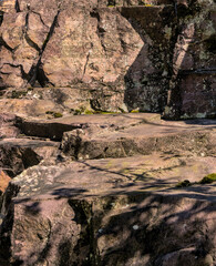 rock formation on the mountain