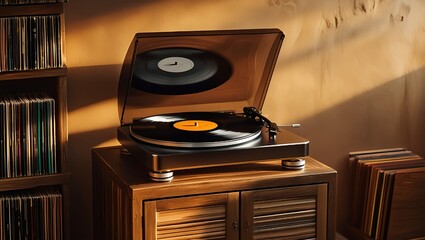 old record player