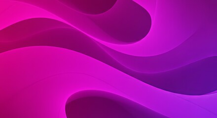 Abstract Wave Design with Pink and Purple Gradient Background