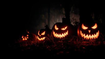 Sinister pumpkins light up the night — Halloween is coming, and fear follows close behind