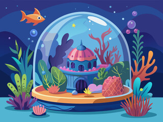 underwater fantasy dome house  