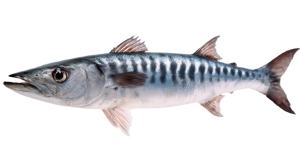 barracuda fish,  isolated, transparent, png, background, cutout