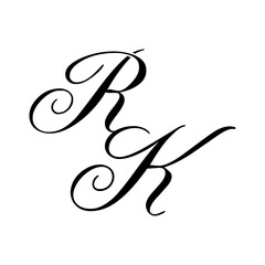 RK Monogram Calligraphy Logo.eps
