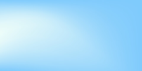 Obraz premium Sky Blue Gradient Vector Background. Abstract Light Blue Gradation Background. Soft Gradient Texture Banner Template. Modern Luxury Backdrop. Curve Layout Concept.