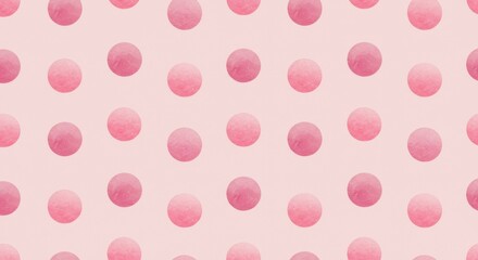 Repeating Pink Circle Pattern on Light Background