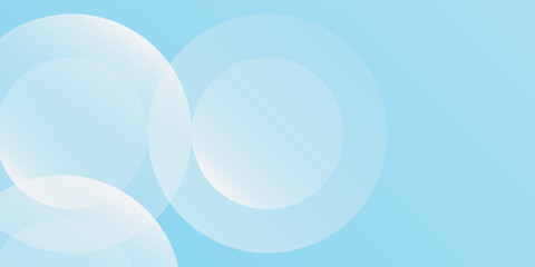 Simple minimalist blue background. circle overlaping. modern EPS 10