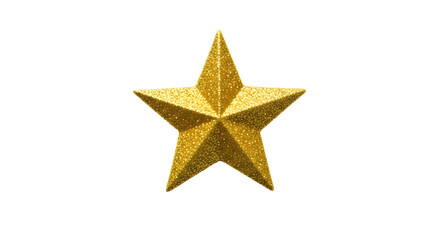 Fototapeta premium Golden star decorated isolated design