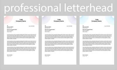 Minimal Corporate Letterhead Layout