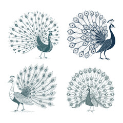 Classic Peacock Vector Pack © Silicon