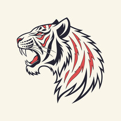 
Tiger head illustration