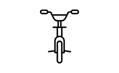 black and white illustration of child's scooter