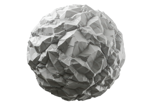 Isolated Polygonal Gray Rock