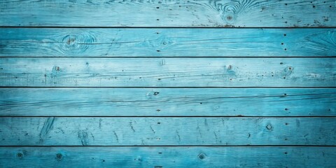 Vintage Aqua Blue Wood Plank Wall Texture, painted wood , background