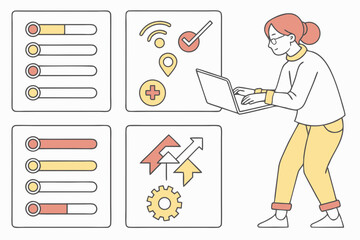 business man with clipboard