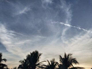 sunset in the clouds