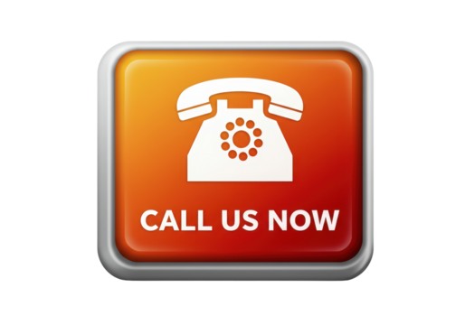 Isolated Call Us Now Button - Business Contact