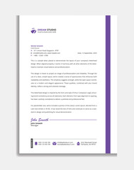 Clean Stylish & Corporate Modern Letterhead Template