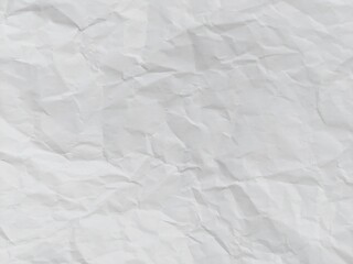 Crumpled white paper texture background with wavy surface. Crumpled white vintage paper surface texture for background. Wrinkled paper, abstract background. Paper background with copy space for text.