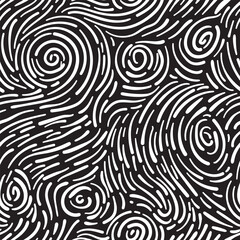 Turbulent linescape with swirling and wave patterns