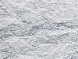 Crumpled white paper texture background with wavy surface. Crumpled white vintage paper surface texture for background. Wrinkled paper, abstract background. Paper background with copy space for text.