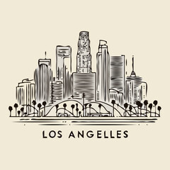 Fototapeta premium city skyline vector