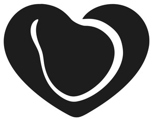 black and white icon