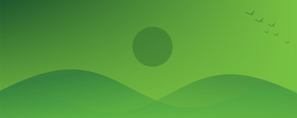 Abstract green wavy background. Vector EPS 10
