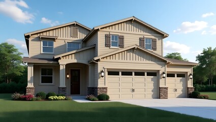 craftsman house on the hill