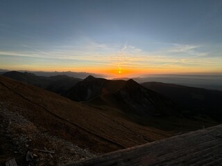 Coucher de soleil au Moléson