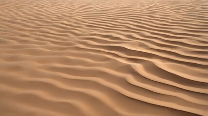 Desert Sandscape: Undulating Dunes in Warm Light, a Textured Natural Pattern