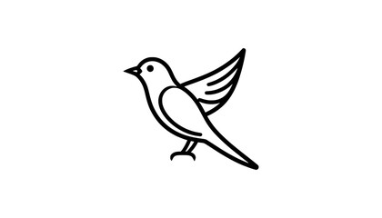 Line Art Bird Icon