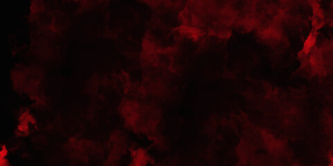 Red color powder explosion isolated on black background. Colorful dust explode. Paint Holi, dust particles splash. Network concept with spray. Futuristic technology element. 3D rendering.