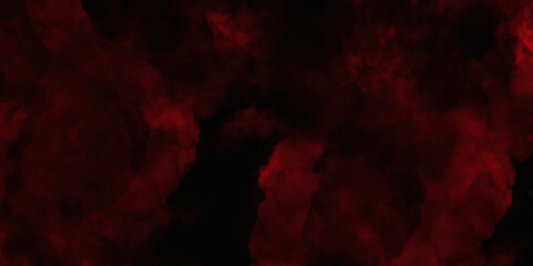 Red color powder explosion isolated on black background. Colorful dust explode. Paint Holi, dust particles splash. Network concept with spray. Futuristic technology element. 3D rendering.