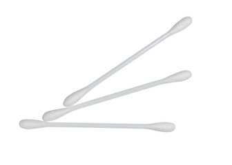 cotton buds isolated on white background. This has clipping path.