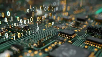 Circuit board with binary code (1) - Powered by Adobe
