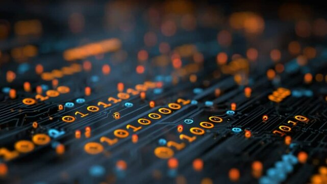 Circuit board with binary code