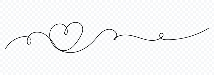 Heart line abstract love symbol. Symbol of love one line abstract minimalist outline drawing. Continuous line art drawing. Love with two hearts sign. Vector illustration