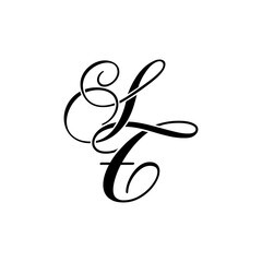 ST Monogram Cursive Logo