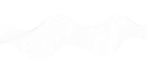 Abstract grey, white wavy smooth element swoosh speed wave modern stream curve and technology lines on transparent background. 
