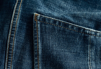 Fototapeta premium A close up of a pair of blue jeans with a pocket