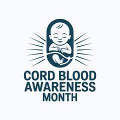 Cord Blood Awareness Month Baby Illustration